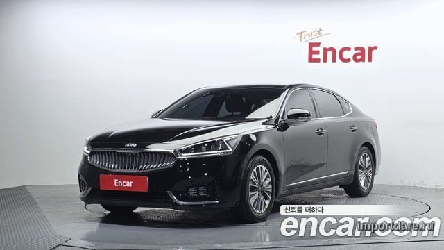 KIA K7 HYBRID 2019 — 128 780 км, чёрный, Корея — под ключ — фото 1