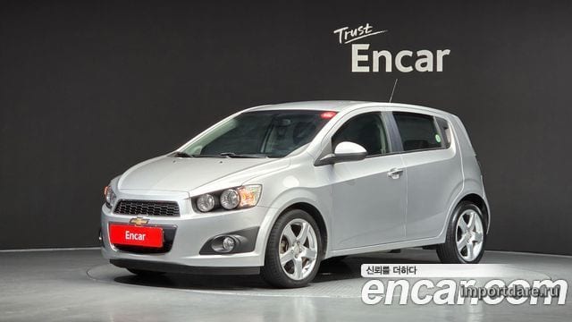 CHEVROLET AVEO HATCHBACK 2012 — 78 917 км, серебристый, Корея — под ключ — фото 1