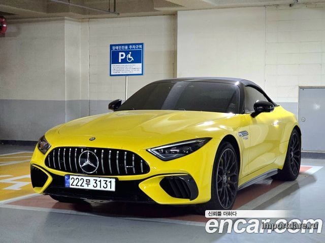MERCEDES-BENZ SL-CLASS R232 2023 — 40 000 км, жёлтый, Корея — под ключ — фото 11