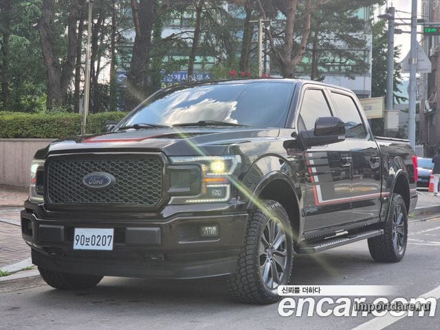 FORD F150 2018 — 184 000 км, бордовый, Корея — под ключ — фото 1