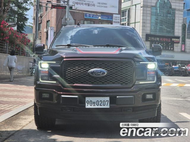 FORD F150 2018 — 184 000 км, бордовый, Корея — под ключ — фото 2