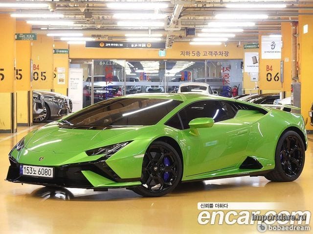 LAMBORGHINI HURACAN 2023 — 5 234 км, салатовый, Корея — под ключ — фото 2
