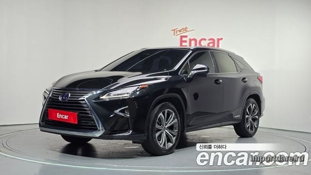 LEXUS RX450H 2019 — 103 429 км, чёрный, Корея — под ключ — фото 1
