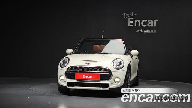 MINI COOPER S CONVERTIBLE 2018 — 83 758 км, белый-перламутр, Корея — под ключ — фото 3
