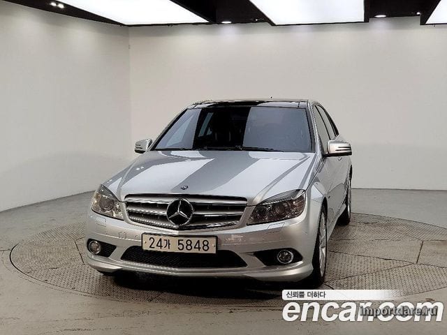 MERCEDES-BENZ C-CLASS W204 2010 — 93 800 км, серебристый, Корея — под ключ — фото 2