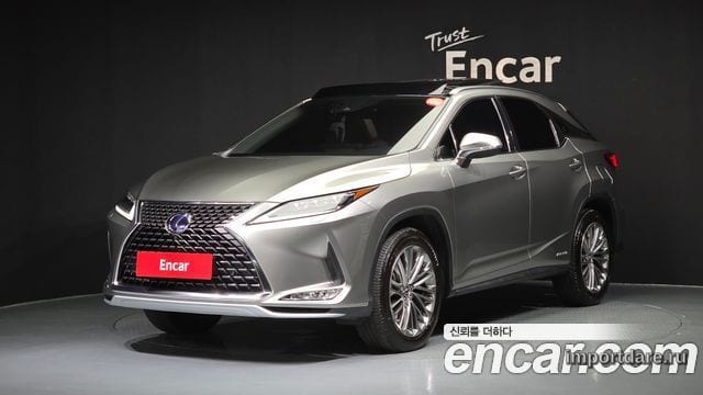LEXUS RX450H 2021 — 32 881 км, светло-золотистый, Корея — под ключ — фото 1