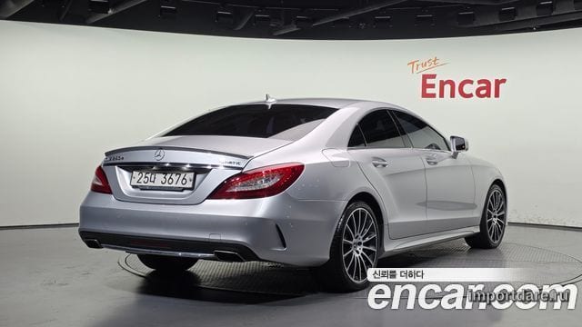 MERCEDES-BENZ CLS-CLASS W218 2017 — 189 313 км, серебристый, Корея — под ключ — фото 2