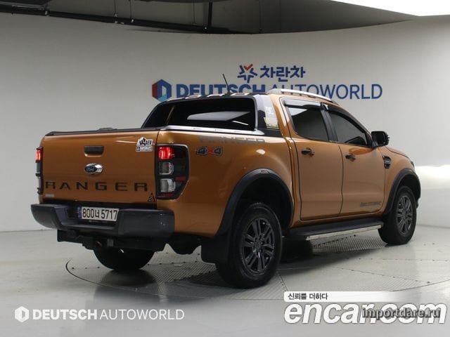 FORD RANGER 2022 — 27 991 км, оранжевый, Корея — под ключ — фото 2