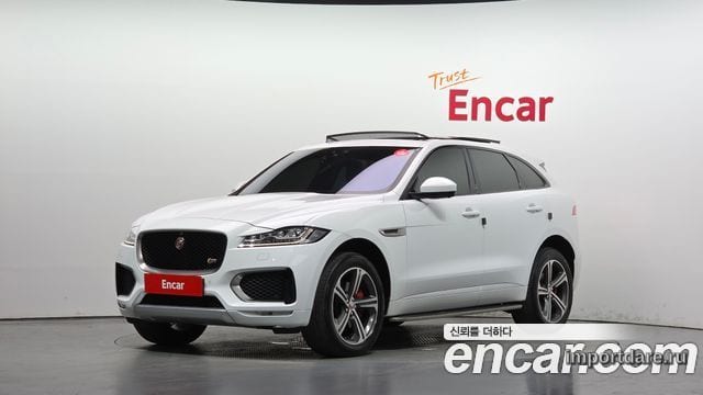 JAGUAR F-PACE 2017 — 126 526 км, белый, Корея — под ключ — фото 1