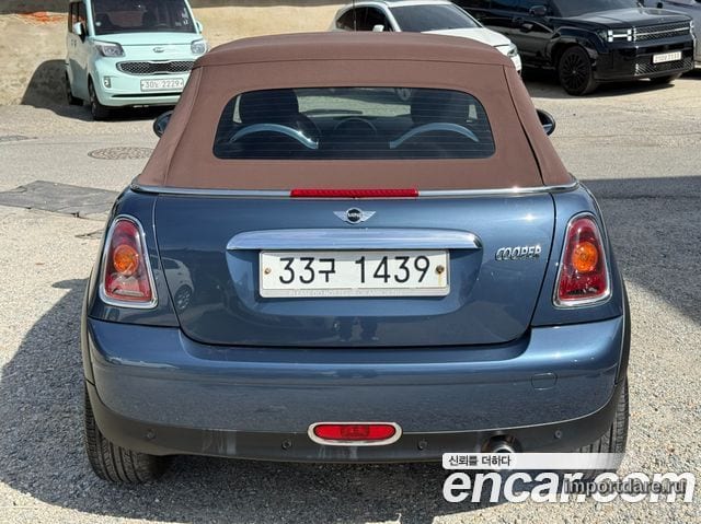 MINI COOPER CONVERTIBLE 2009 — 143 083 км, тёмно-зелёный, Корея — под ключ — фото 3