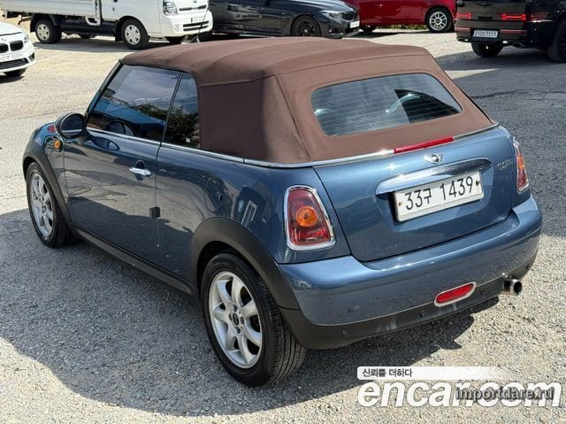 MINI COOPER CONVERTIBLE 2009 — 143 083 км, тёмно-зелёный, Корея — под ключ — фото 4