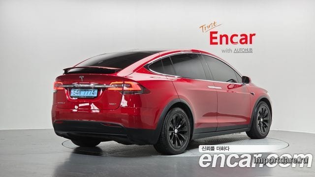 TESLA MODEL X 2019 — 102 935 км, красный, Корея — под ключ — фото 1