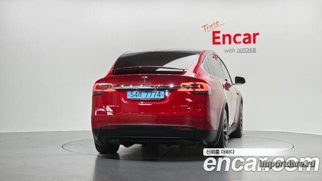 TESLA MODEL X 2019 — 102 935 км, красный, Корея — под ключ — фото 4