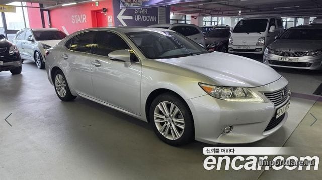 LEXUS ES350 2014 — 140 316 км, серебристый, Корея — под ключ — фото 1