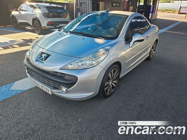 PEUGEOT 207CC 2009 — 267 000 км, серебристый, Корея — под ключ — фото 2