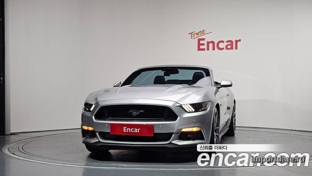 FORD MUSTANG 2017 — 82 389 км, серебристо-серый, Корея — под ключ — фото 3