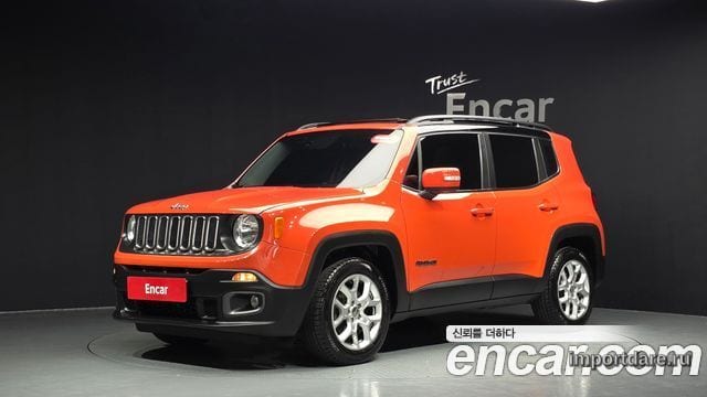 JEEP RENEGADE 2017 — 118 221 км, оранжевый, Корея — под ключ — фото 1