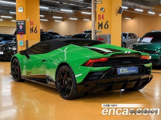LAMBORGHINI HURACAN 2023 — 50 км, зелёный, Корея — под ключ — фото 4