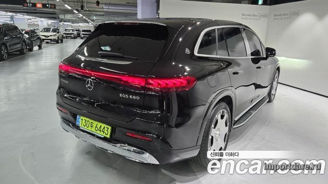 MERCEDES-BENZ EQS SUV X296 2025 — 2 592 км, чёрный, Корея — под ключ — фото 4