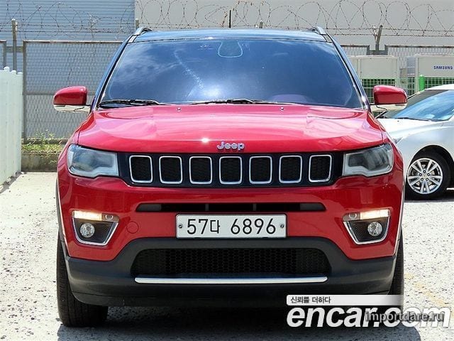 JEEP COMPASS 2019 — 82 743 км, красный, Корея — под ключ — фото 1