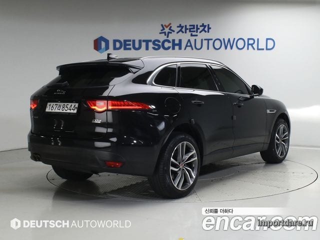 JAGUAR F-PACE 2019 — 100 374 км, чёрный, Корея — под ключ — фото 2