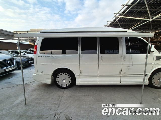 CHEVROLET EXPRESS VAN 2011 — 145 022 км, белый-перламутр, Корея — под ключ — фото 4