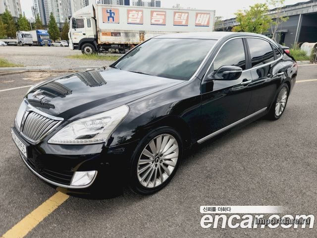 HYUNDAI EQUUS 2015 — 99 374 км, чёрный, Корея — под ключ — фото 6