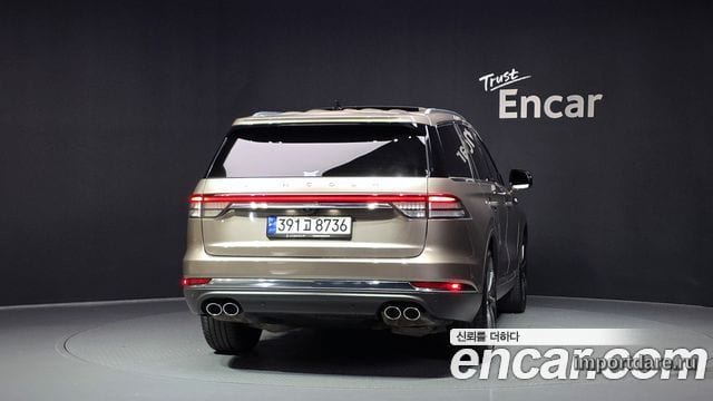 LINCOLN AVIATOR 2021 — 39 130 км, светло-золотистый, Корея — под ключ — фото 4