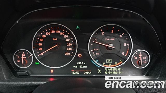 BMW 3 SERIES GT 2015 — 152 592 км, чёрный, Корея — под ключ — фото 8