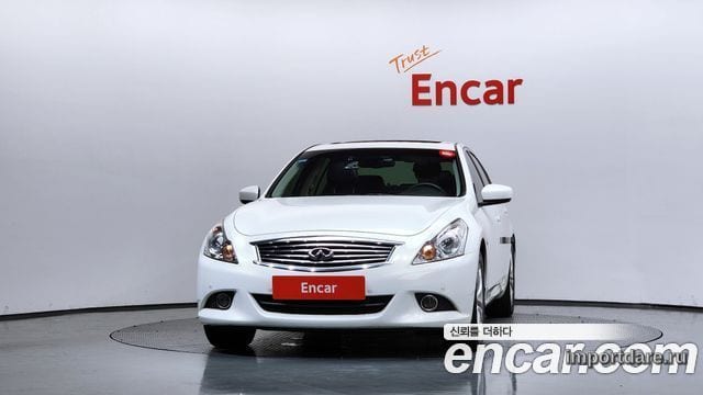 INFINITI G25 2013 — 273 499 км, белый-перламутр, Корея — под ключ — фото 3