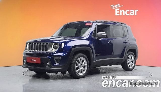 JEEP RENEGADE 2021 — 49 331 км, синий, Корея — под ключ — фото 2