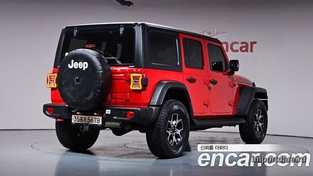 JEEP WRANGLER 2019 — 73 358 км, красный, Корея — под ключ — фото 1