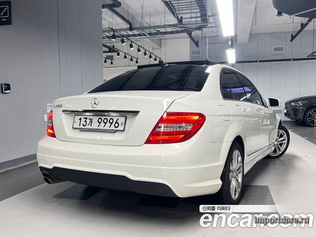 MERCEDES-BENZ C-CLASS W204 2012 — 79 615 км, белый, Корея — под ключ — фото 4