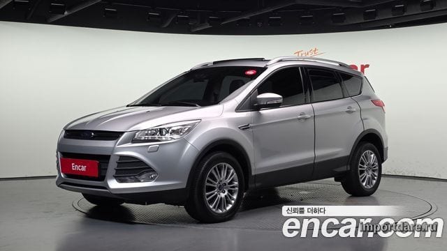 FORD KUGA 2016 — 140 633 км, серебристый, Корея — под ключ — фото 1