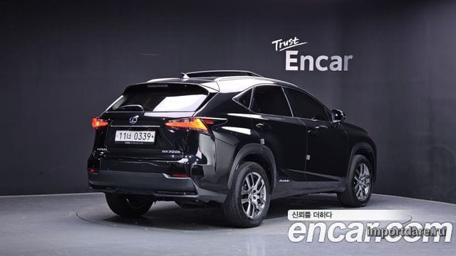 LEXUS NX300H 2016 — 181 923 км, чёрный, Корея — под ключ — фото 2