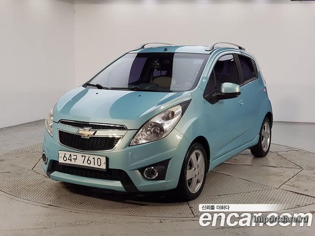 CHEVROLET SPARK 2012 — 146 410 км, голубой, Корея — под ключ — фото 1