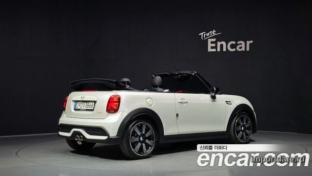MINI COOPER S CONVERTIBLE 2023 — 62 356 км, белый, Корея — под ключ — фото 2