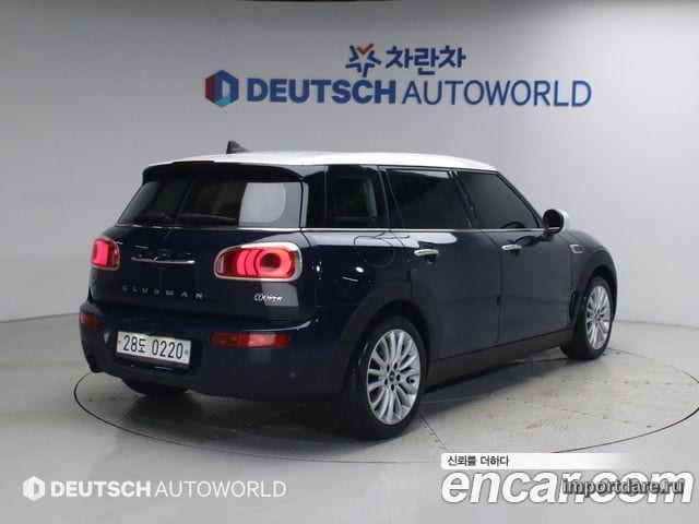 MINI COOPER CLUBMAN 2016 — 42 896 км, синий, Корея — под ключ — фото 2