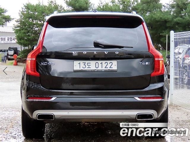 VOLVO XC90 2017 — 198 723 км, чёрный, Корея — под ключ — фото 4