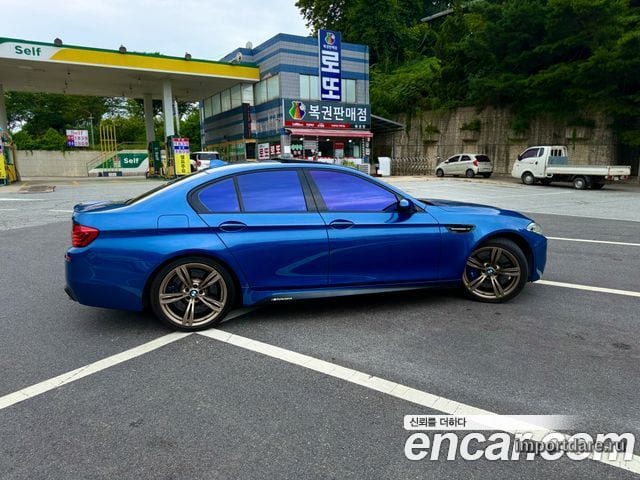 BMW M5 2016 — 50 000 км, синий, Корея — под ключ — фото 5
