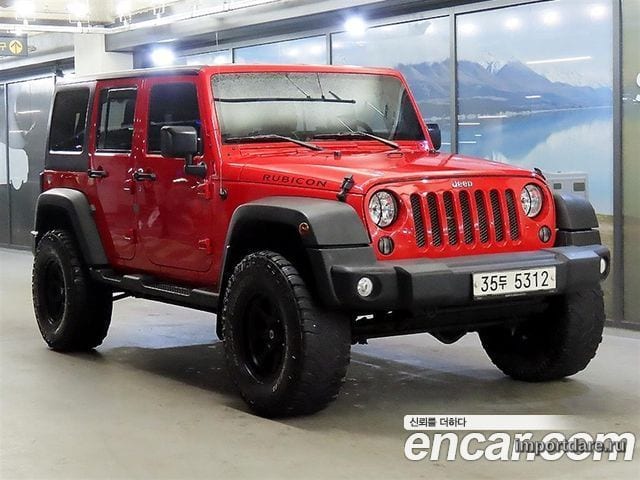 JEEP WRANGLER 2015 — 167 627 км, красный, Корея — под ключ — фото 1