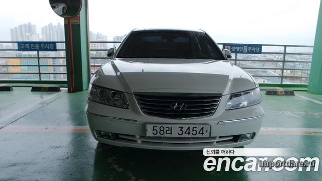 HYUNDAI GRANDEUR NEW LUXURY 2010 — 160 000 км, белый, Корея — под ключ — фото 3