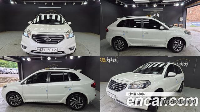 RENAULT KOREA QM5 2014 — 203 056 км, белый-перламутр, Корея — под ключ — фото 2