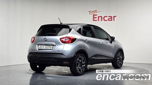 RENAULT KOREA QM3 2014 — 94 995 км, серебристо-серый, Корея — под ключ — фото 2