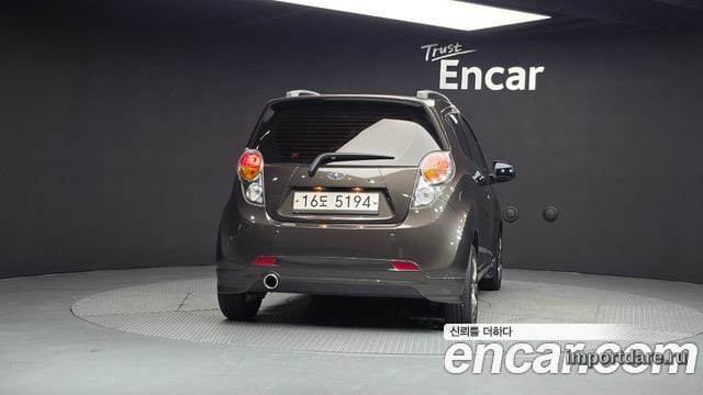 CHEVROLET MATIZ CREATIVE 2010 — 123 770 км, коричневый, Корея — под ключ — фото 4