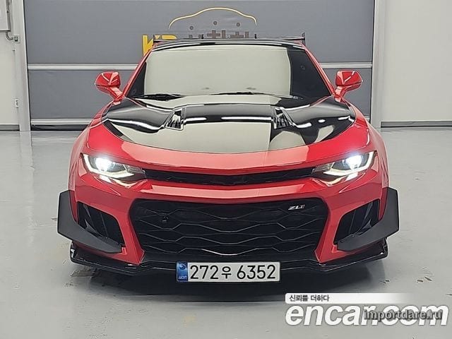 CHEVROLET CAMARO 2017 — 128 655 км, красный, Корея — под ключ — фото 1