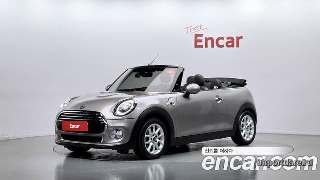 MINI COOPER CONVERTIBLE 2019 — 153 669 км, серебристо-серый, Корея — под ключ — фото 1