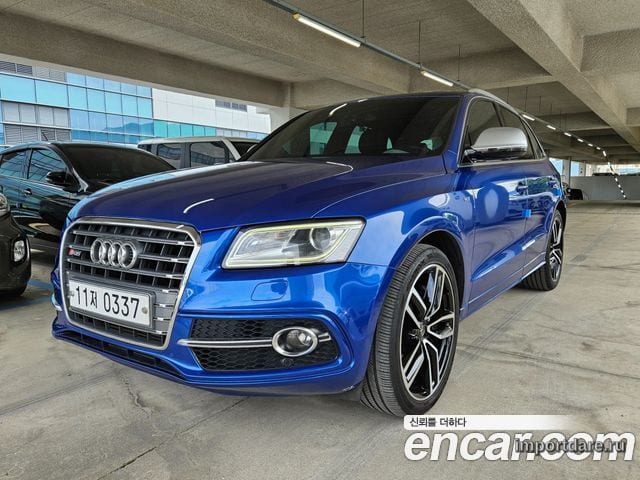 AUDI SQ5 2016 — 123 000 км, синий, Корея — под ключ — фото 1