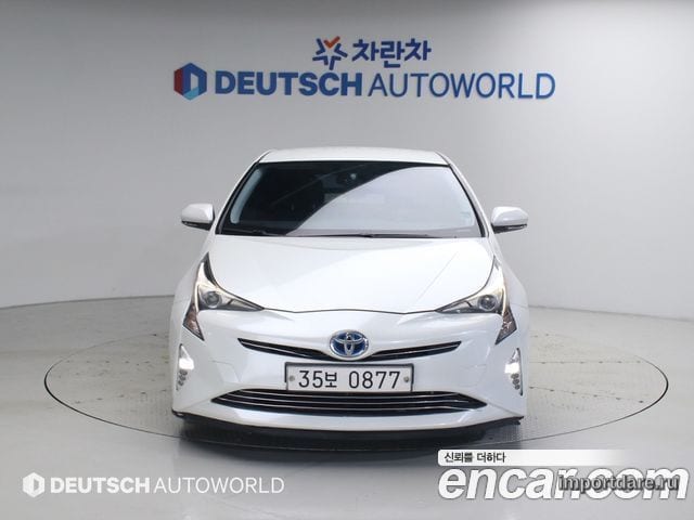 TOYOTA PRIUS 2016 — 127 516 км, белый, Корея — под ключ — фото 3