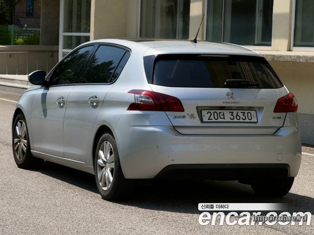 PEUGEOT 308 2015 — 109 875 км, серебристый, Корея — под ключ — фото 4